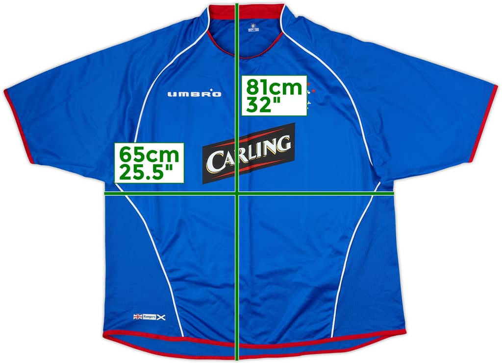 2005-06 Rangers Home Shirt - 10/10 - (XXL)