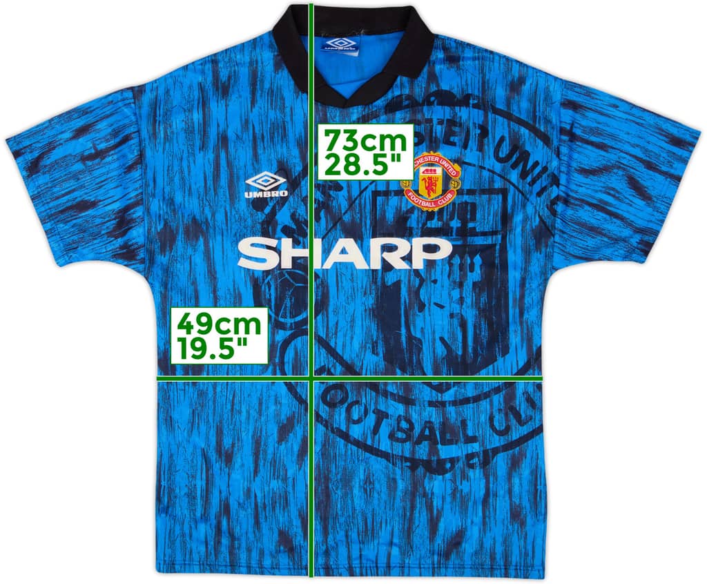 1992-93 Manchester United Away Shirt - 8/10 - (M)