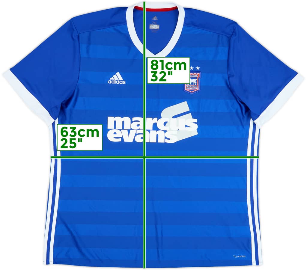 2017-18 Ipswich Home Shirt - 9/10 - (XXL)