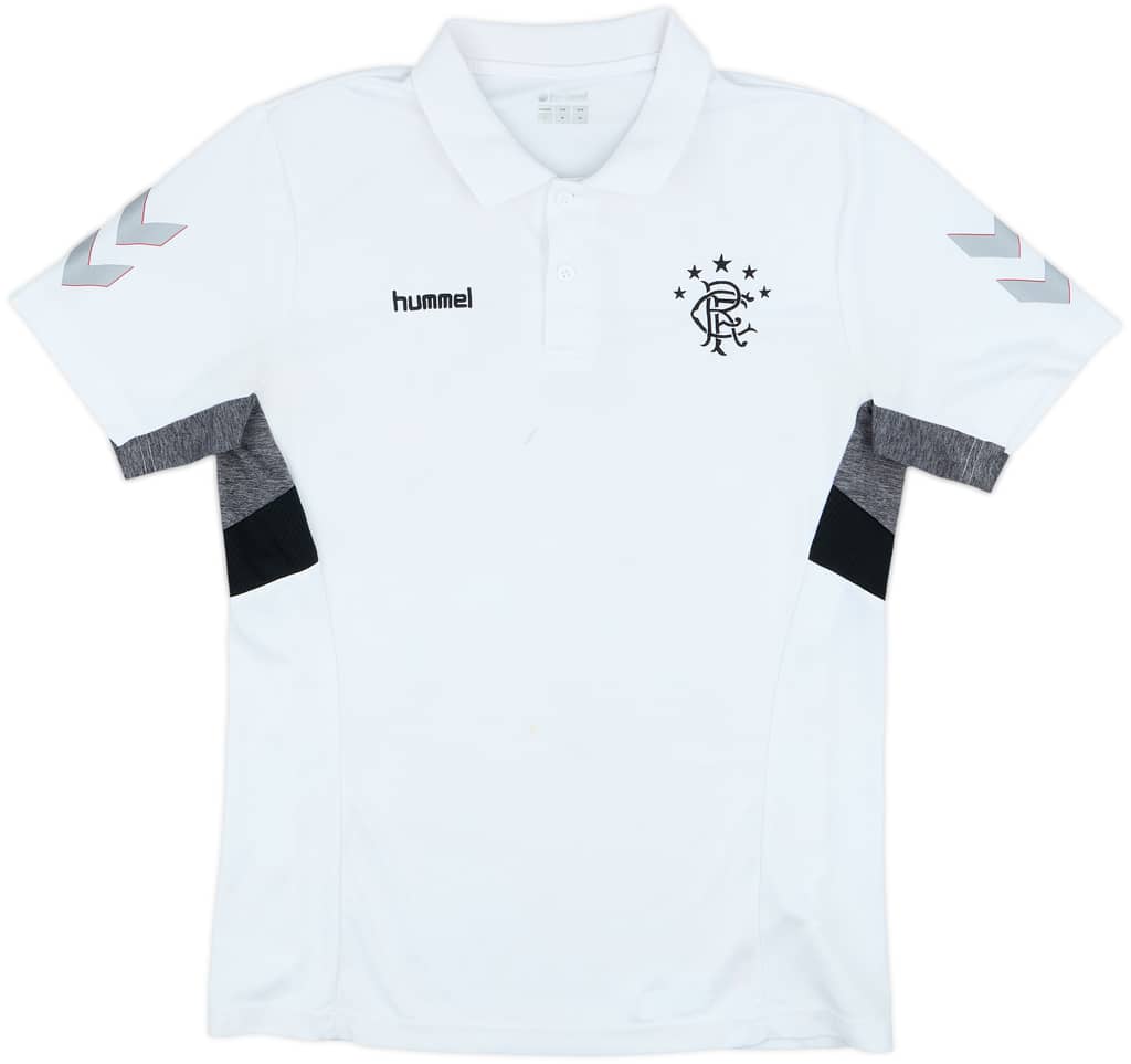 2018-19 Rangers Hummel Training Polo Shirt - 6/10 - (L)