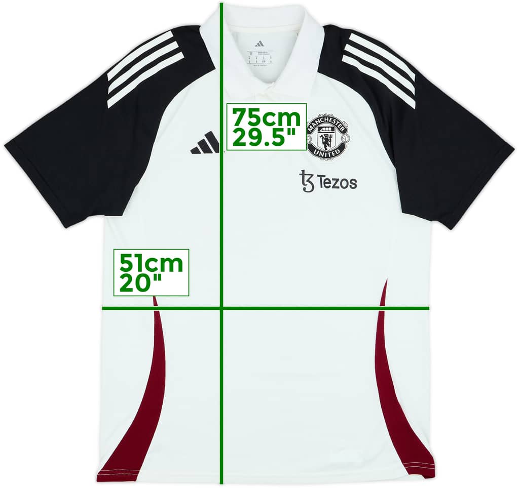 2024-25 Manchester United adidas Polo Shirt - 7/10 - (M)