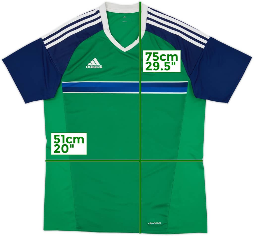 2016-17 Northern Ireland Home Shirt - 8/10 - (L)
