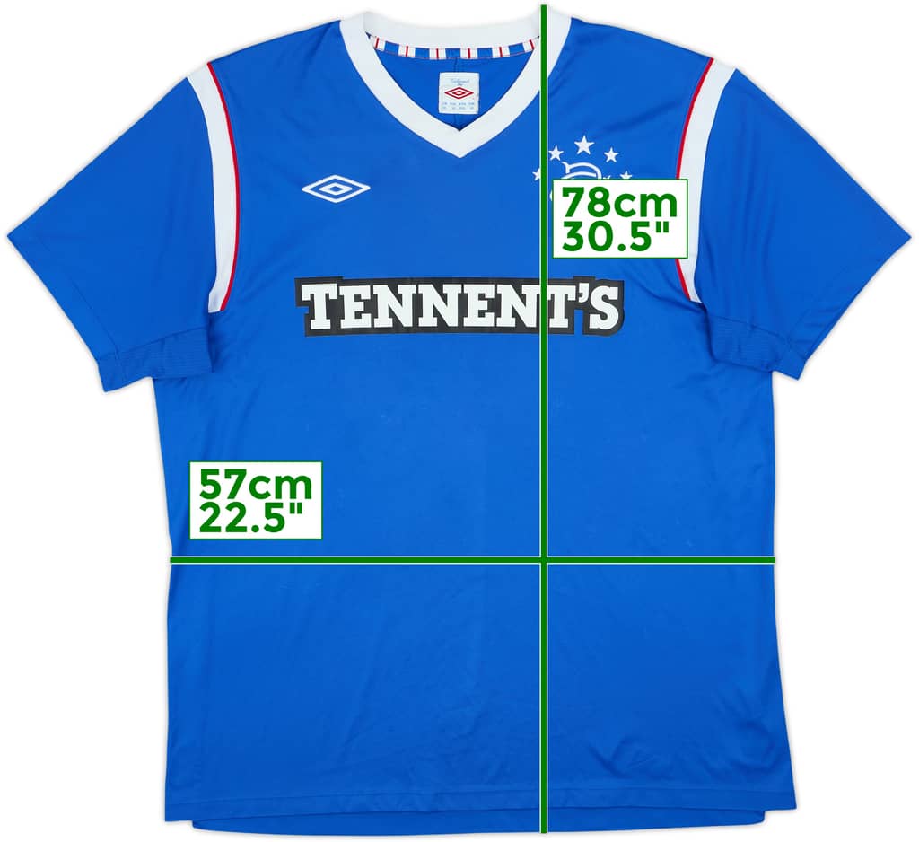 2011-12 Rangers Home Shirt - 7/10 - (XL)