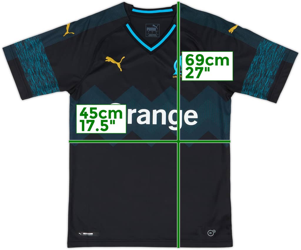 2018-19 Olympique Marseille Away Shirt - 10/10 - (S)