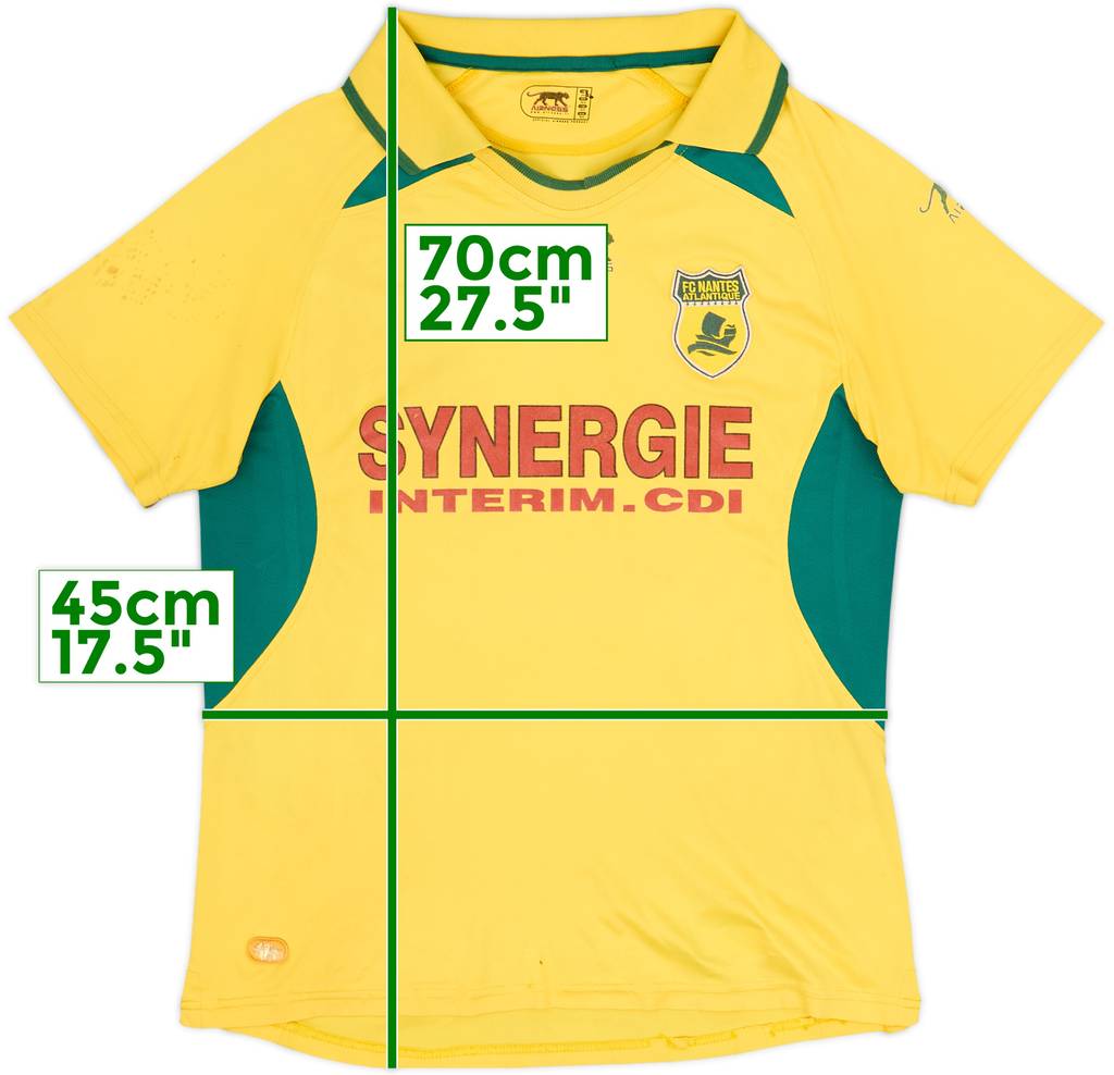 2007-08 Nantes Home Shirt - 5/10 - (XL.Boys)