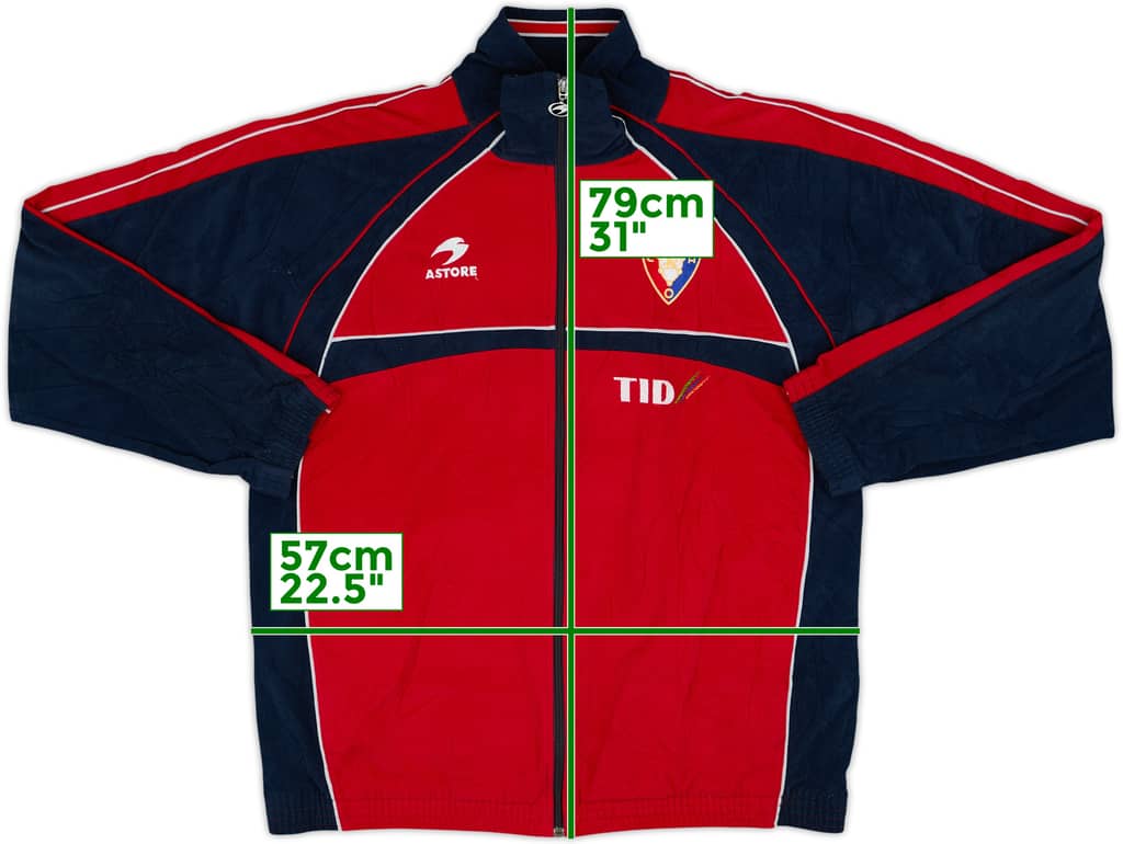 2000-01 Osasuna Player Issue Astore Track Jacket - 8/10 - (L)