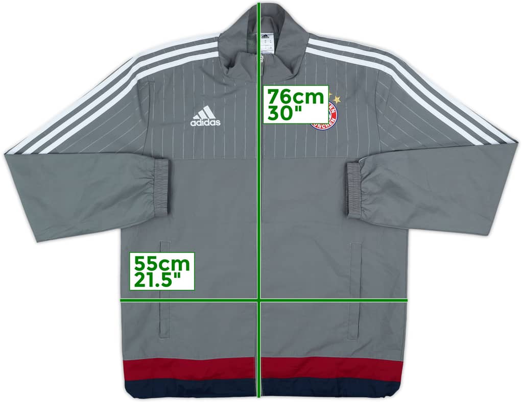 2015-16 Bayern Munich adidas Track Jacket - 6/10 - (M)