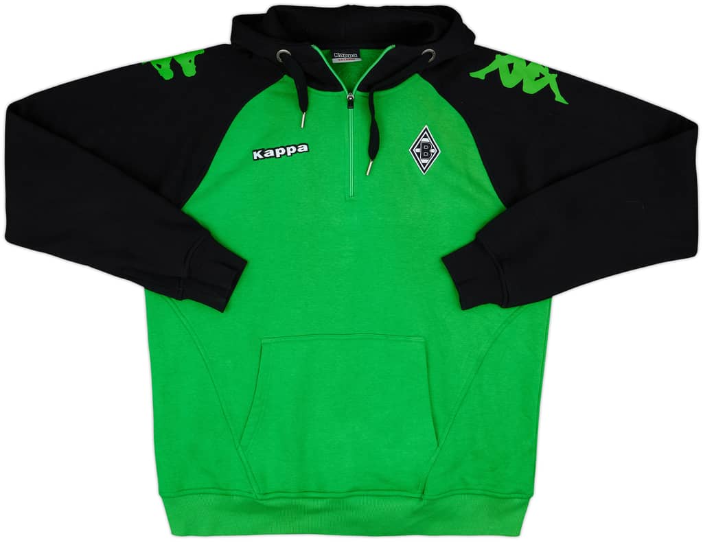 2015-16 Borussia Monchengladbach Kappa Hooded 1/4 Zip Drill Top - 8/10 - (XXL)