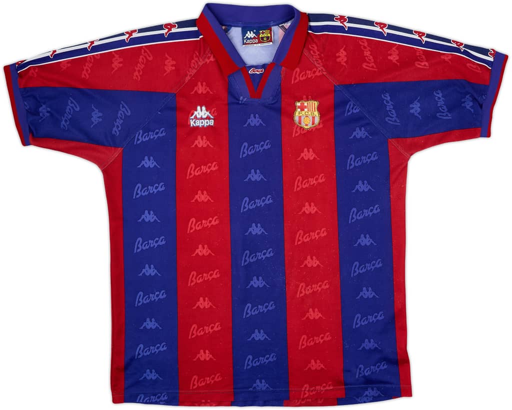 1995-97 Barcelona Home Shirt - 4/10 - (XL)