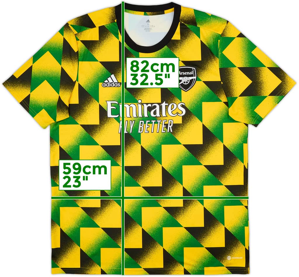 2022-23 Arsenal adidas Pre-Match Training Shirt - 10/10 - (XL)