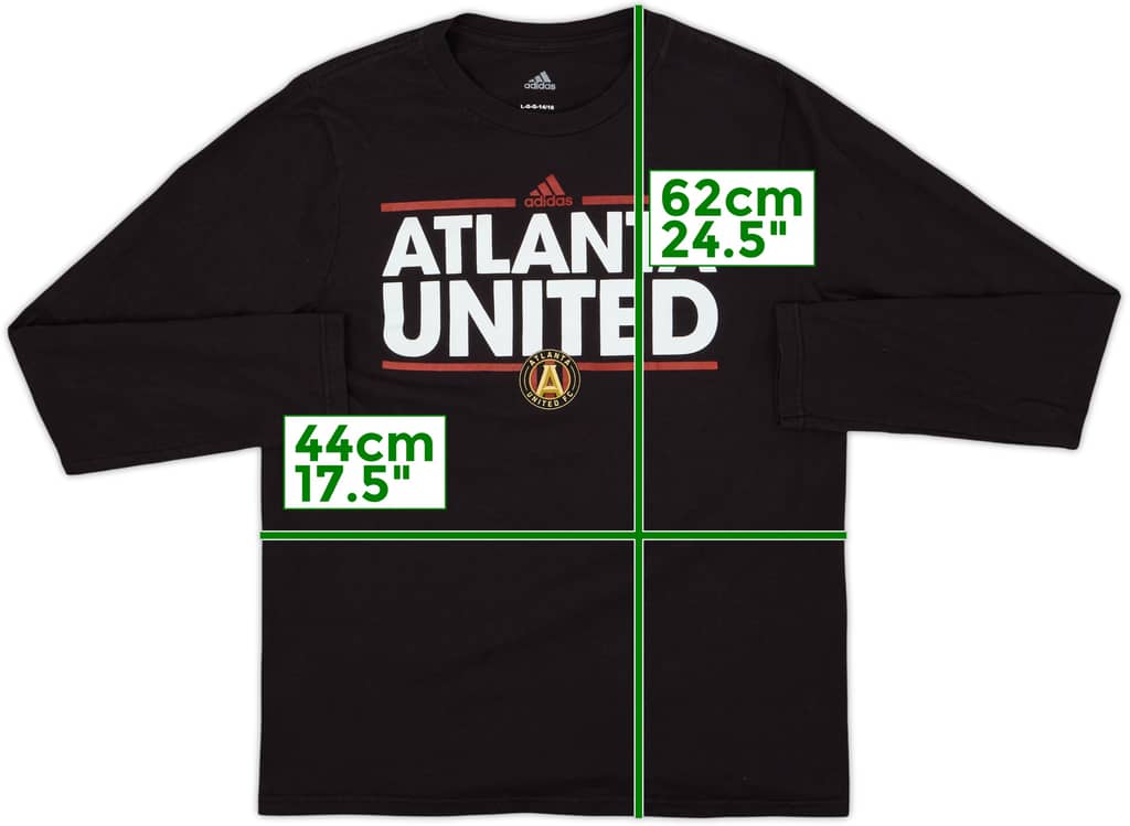 2024-25 Atlanta United adidas Playera de algodón - 9/10 - (XL.Niños)