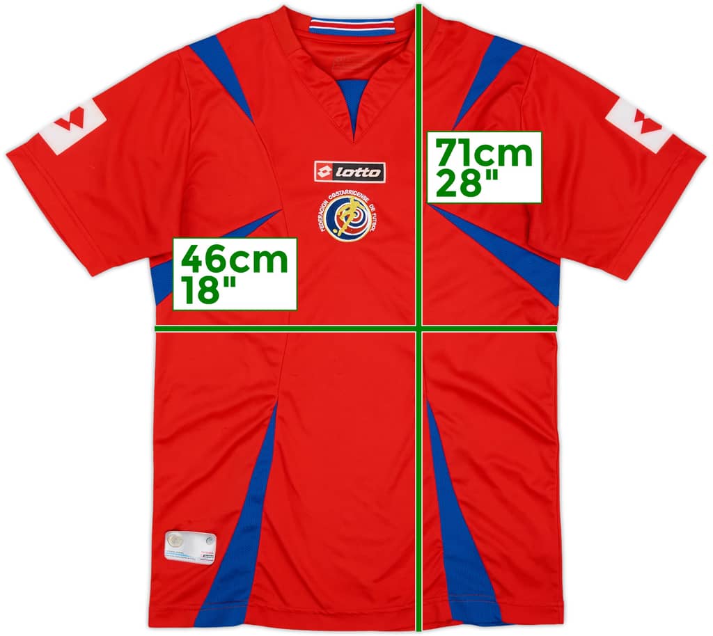 Camiseta de local de Costa Rica 2007 - 7/10 - (S)