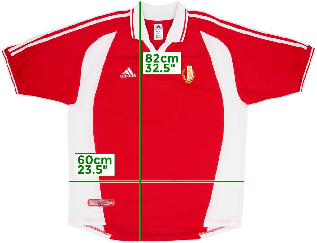 2000-01 Standard Liege Home Shirt - 9/10 - (L)