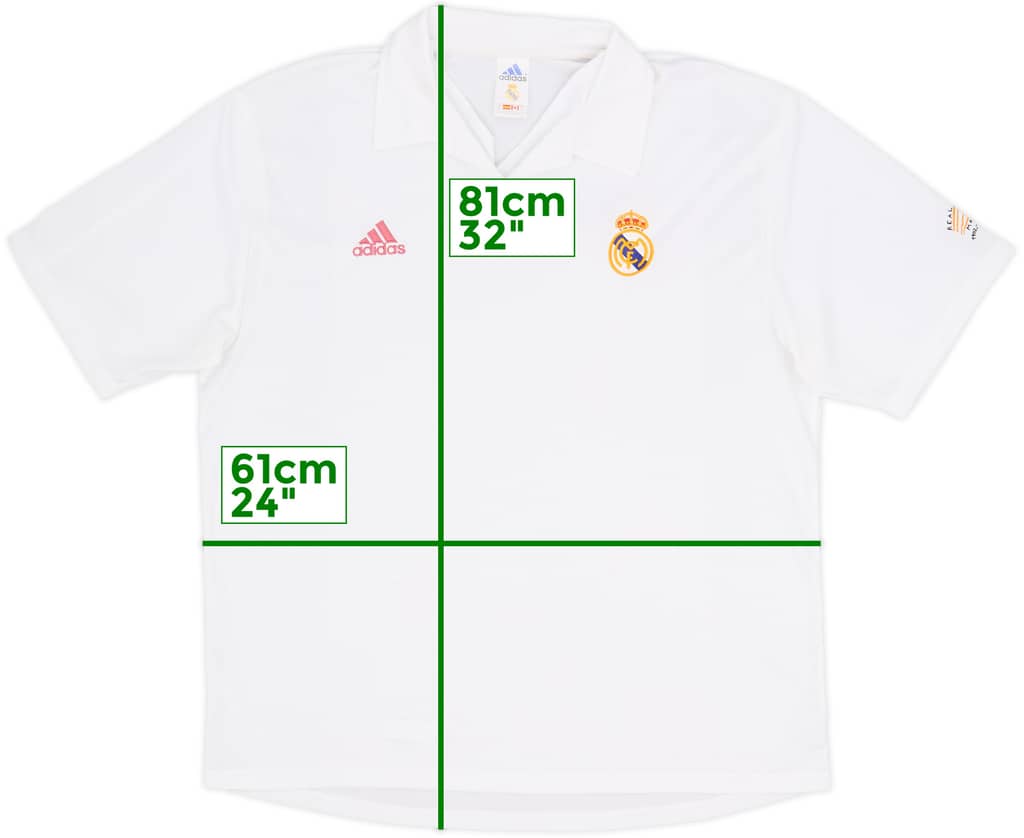 2001 Real Madrid Home Shirt - 5/10 - (XL)
