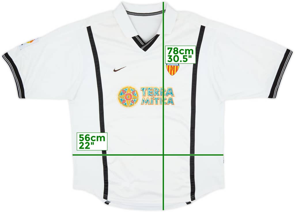 2000-01 Valencia Home Shirt - 5/10 - (XXL)