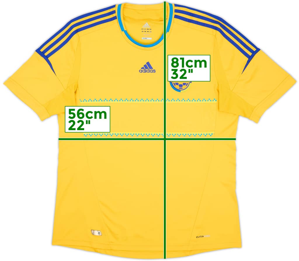 2011-13 Ukraine Home Shirt - 9/10 - (XL)