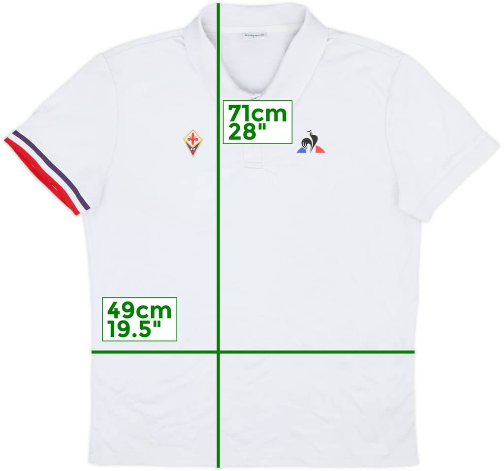 2017-18 Fiorentina Le Coq Sportif Polo Shirt - 8/10 - (L)