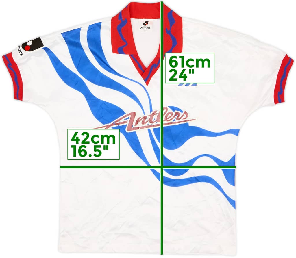 1993-95 Kashima Antlers Away Shirt - 6/10 - (L.Boys)