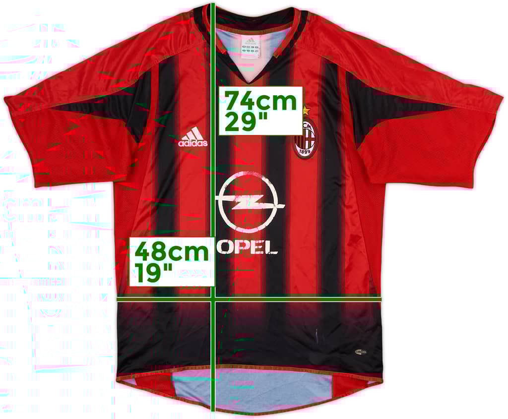 2004-05 AC Milan Home Shirt - 4/10 - (S)
