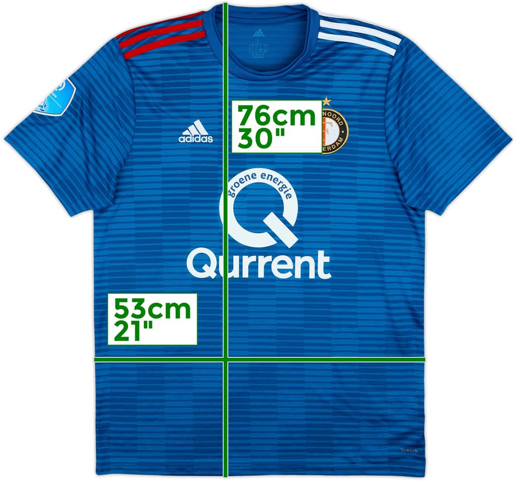 Camiseta de visitante del Feyenoord 2018-19 - 9/10 - (L)
