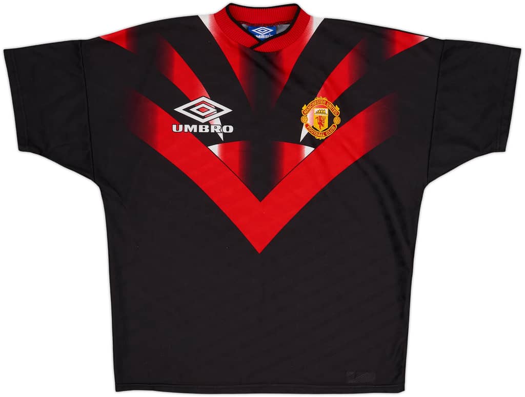 1996-97 Manchester United Umbro Training Shirt - 9/10 - (M)