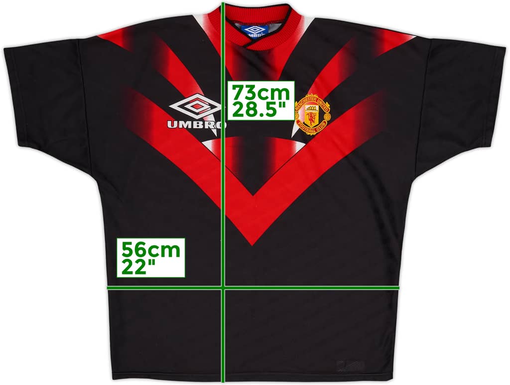 1996-97 Manchester United Umbro Training Shirt - 9/10 - (M)