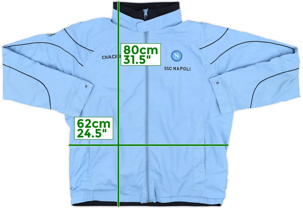 2007-08 Napoli Diadora Track Jacket - 8/10 - (XL)
