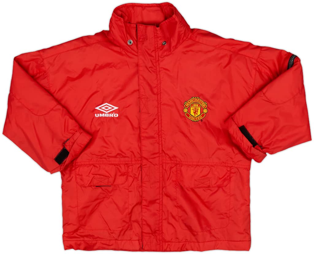 1998-99 Manchester United Umbro Rain Jacket - 8/10 - (M.Boys)