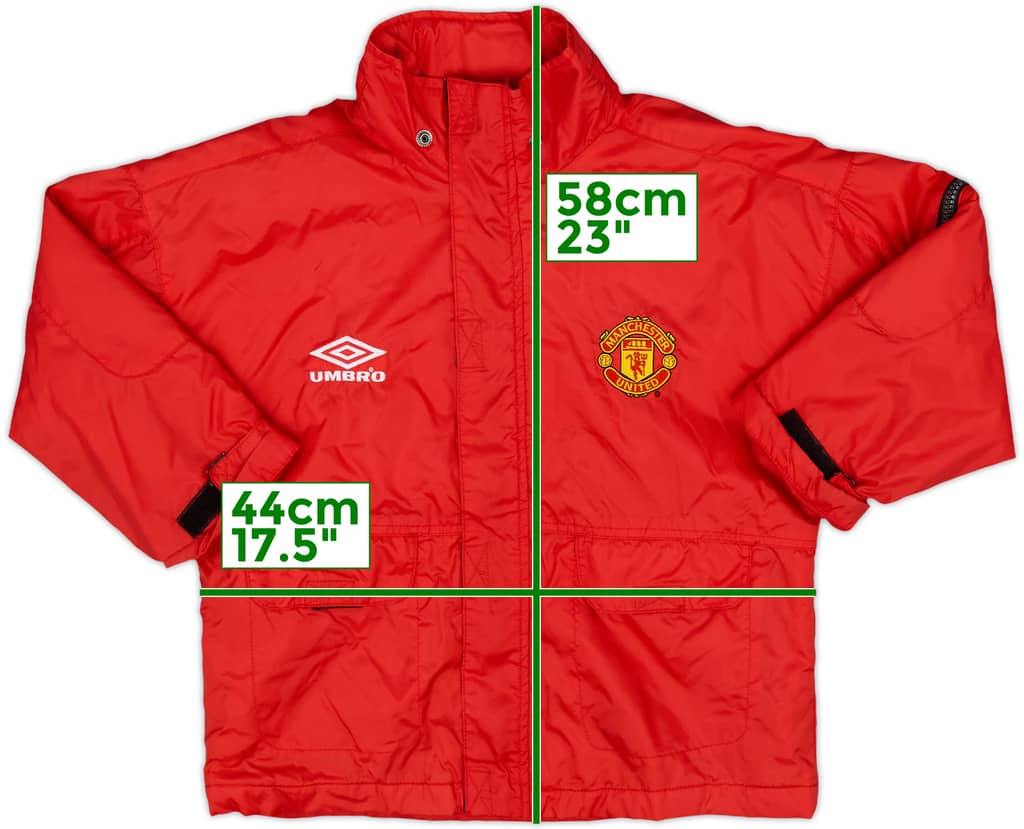 1998-99 Manchester United Umbro Rain Jacket - 8/10 - (M.Boys)