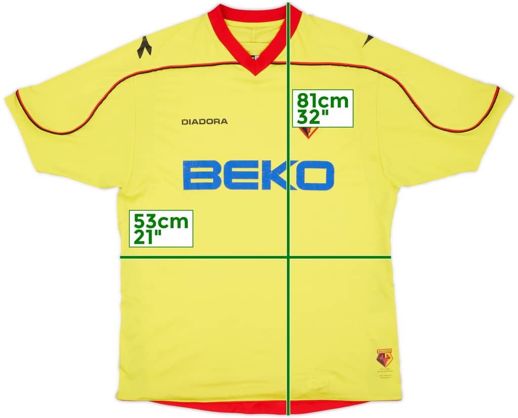 2008-09 Watford Home Shirt - 5/10 - (XL)