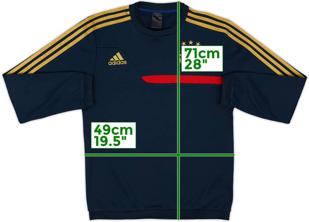 2013-14 Ajax adidas Sweat Top - 9/10 - (S)