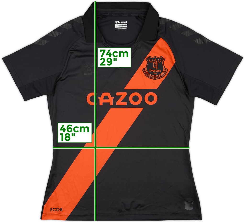 2021-22 Everton Away Shirt - 9/10 - (Women's XL)