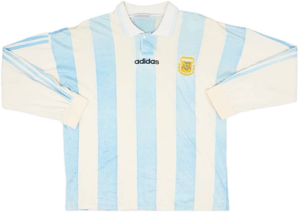 1994 Argentina Home L/S Shirt - 7/10 - (XL)