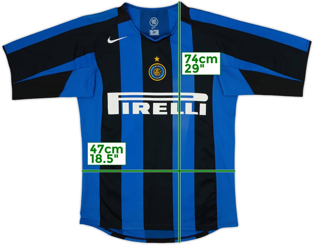 2004-05 Inter Milan Camiseta Local - 6/10 - (S)