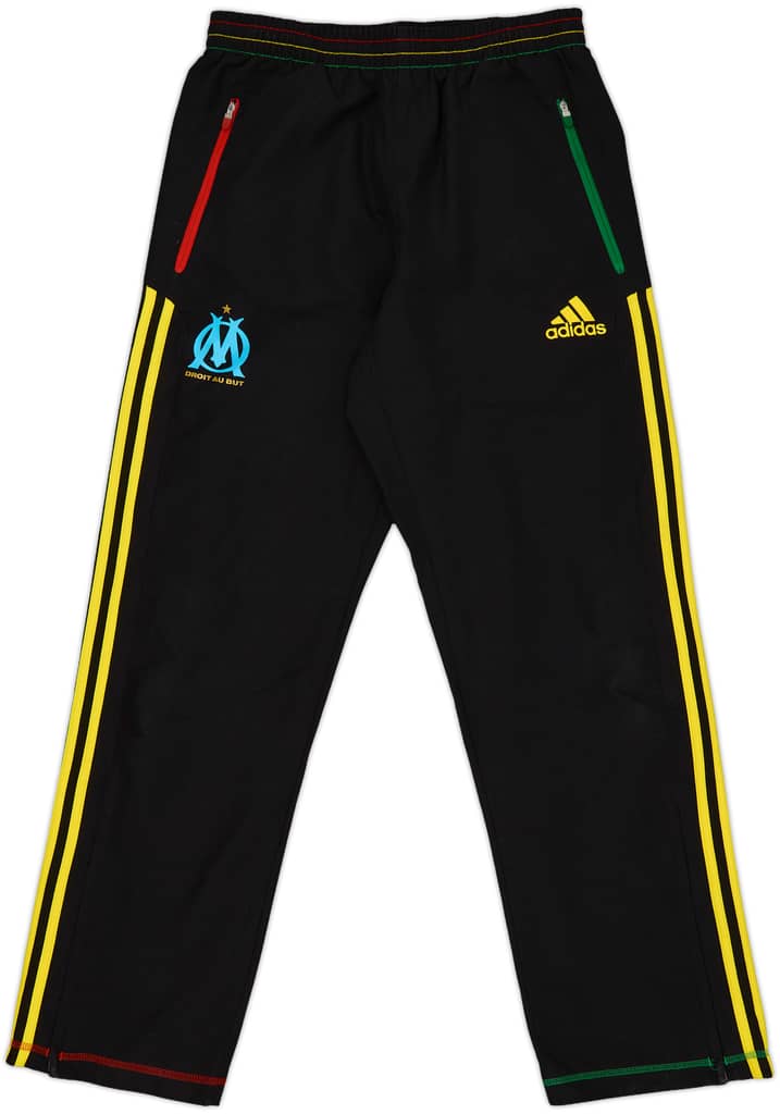 2010-11 Olympique Marseille adidas Track Pants/Bottoms - 9/10 - (M)
