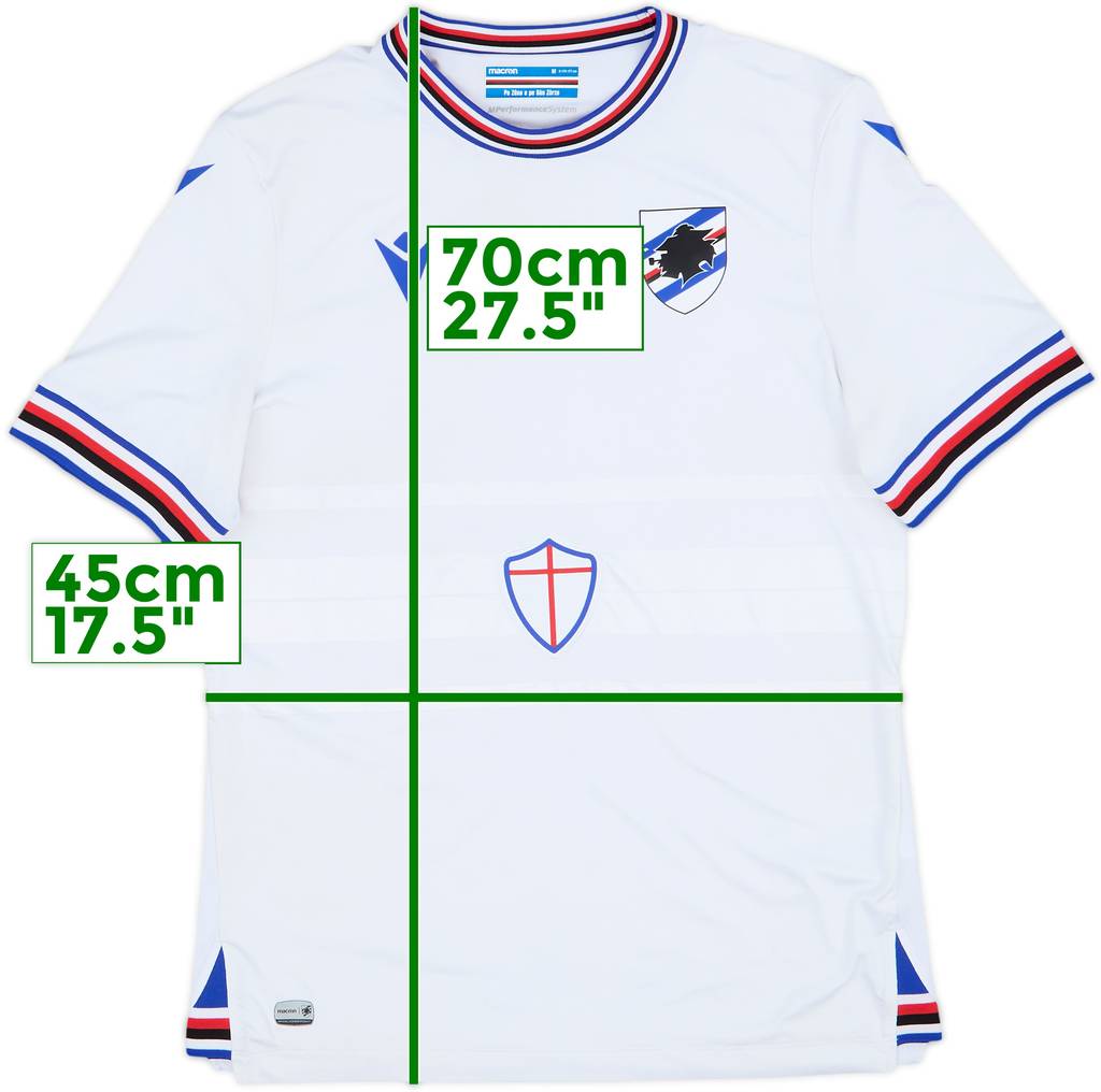 2022-23 Sampdoria Away Shirt - 7/10 - (M)