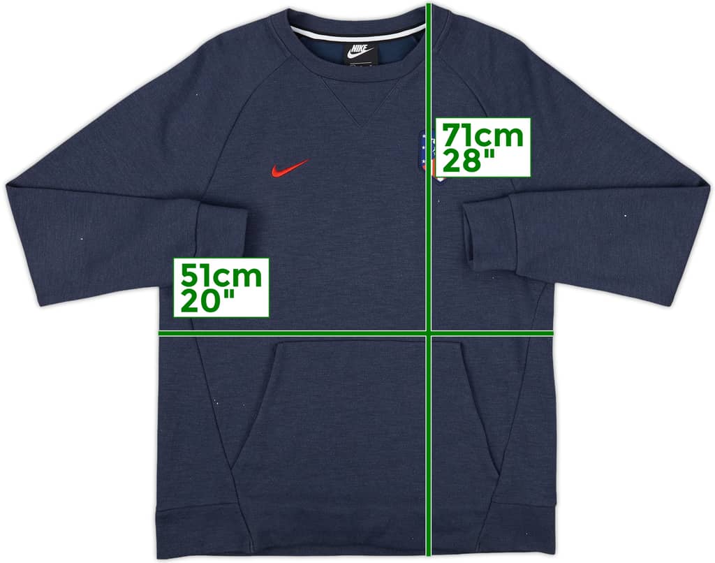 2018-19 Atletico Madrid Nike Sweat Top - 7/10 - (M)