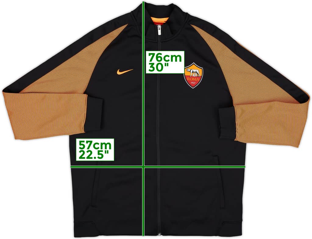 2016-17 Roma Nike Track Jacket - 8/10 - (XL)