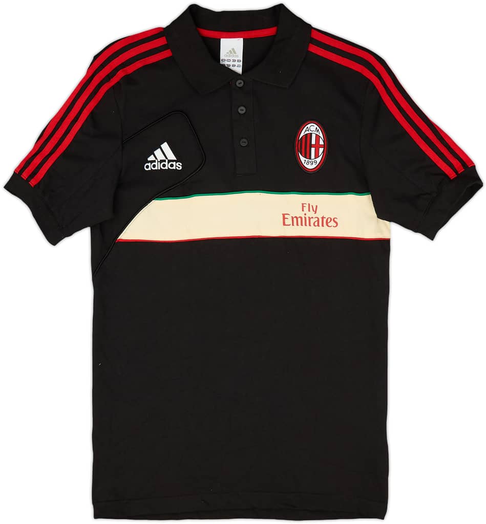 2012-13 AC Milan adidas Polo Shirt - 9/10 - (S)