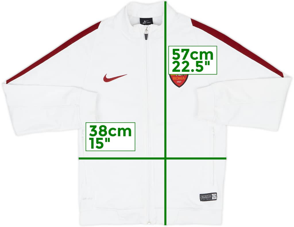 2015-16 Roma Nike Track Jacket - 8/10 - (S.Boys)