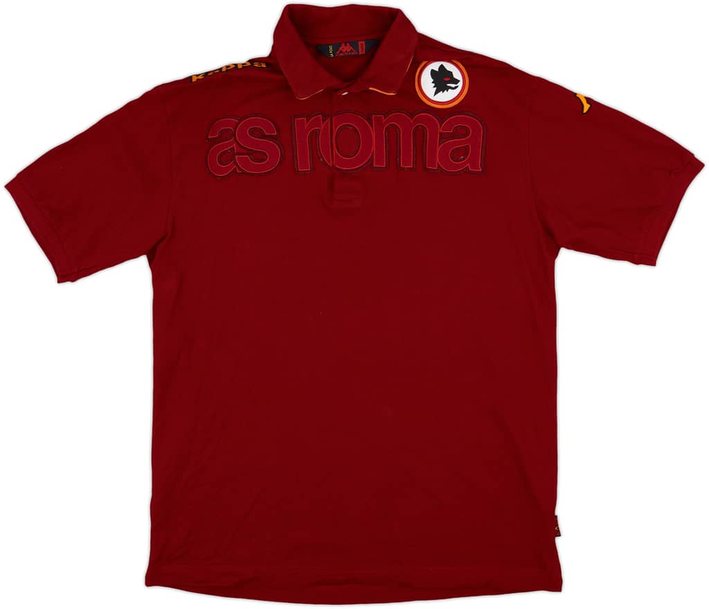 2007-08 Roma Kappa Polo Shirt - 9/10 - (XL)