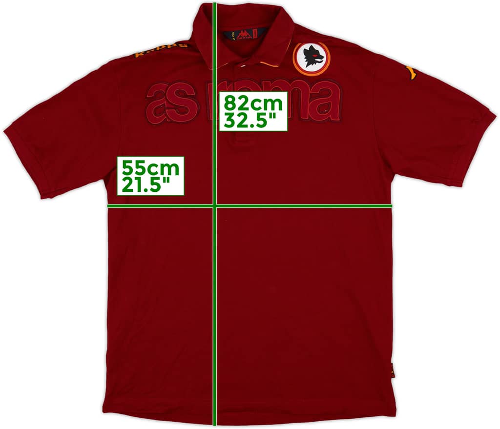 2007-08 Roma Kappa Polo Shirt - 9/10 - (XL)