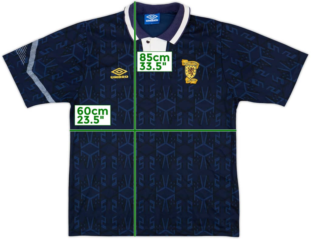 1991-94 Scotland Home Shirt - 8/10 - (L)