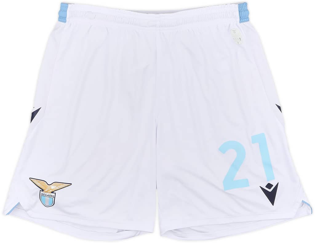 2021-22 Lazio Player Issue Home Shorts #21 - 7/10 - (L)