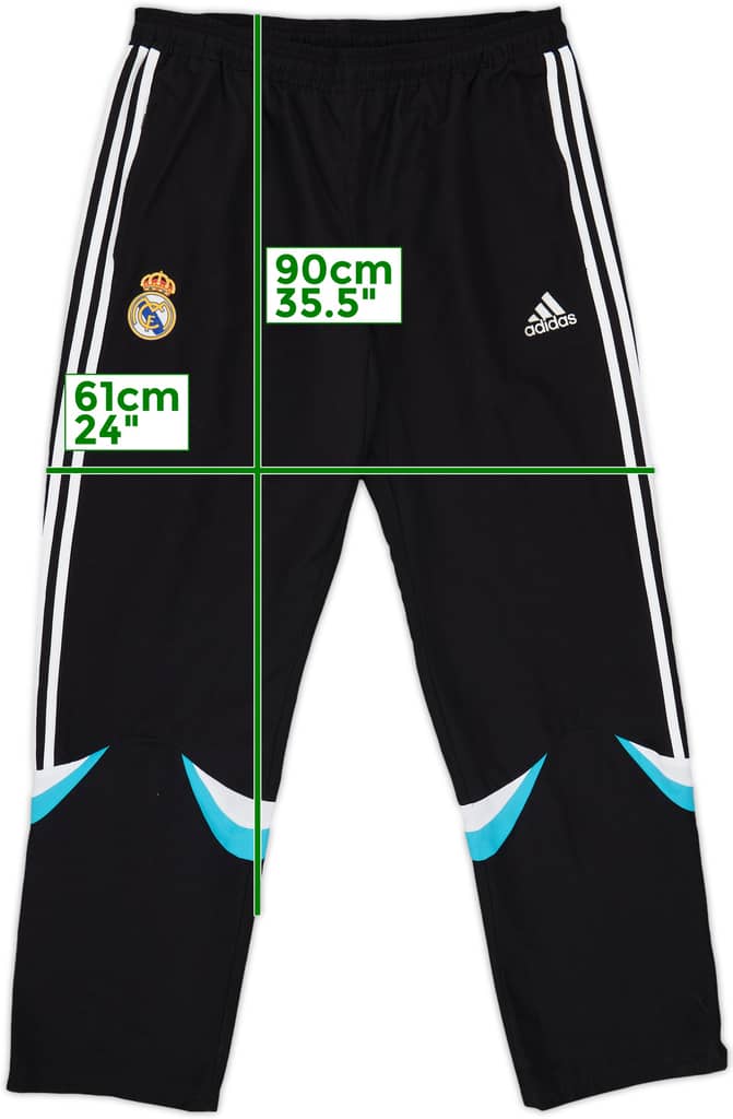 2008-09 Real Madrid adidas Track Pants/Bottoms - 8/10 - (L)