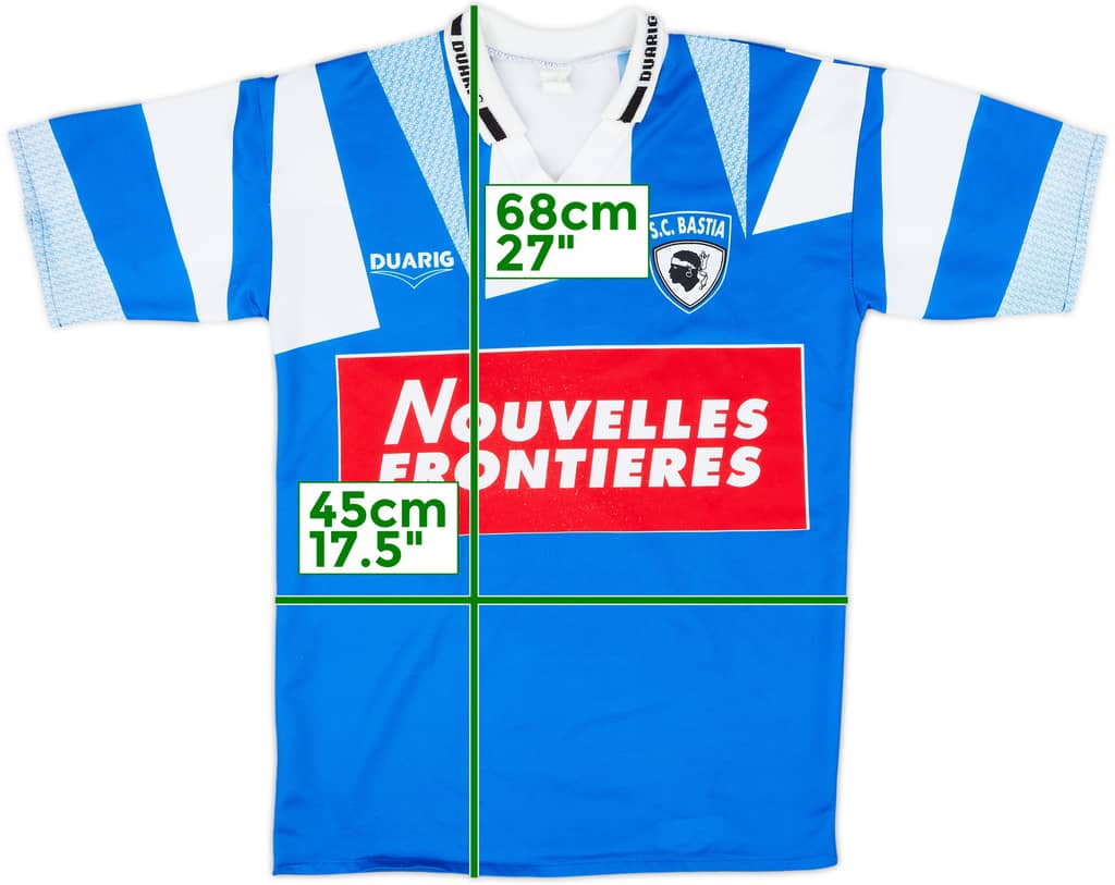 1994-95 Bastia Home Shirt - 7/10 - (S)