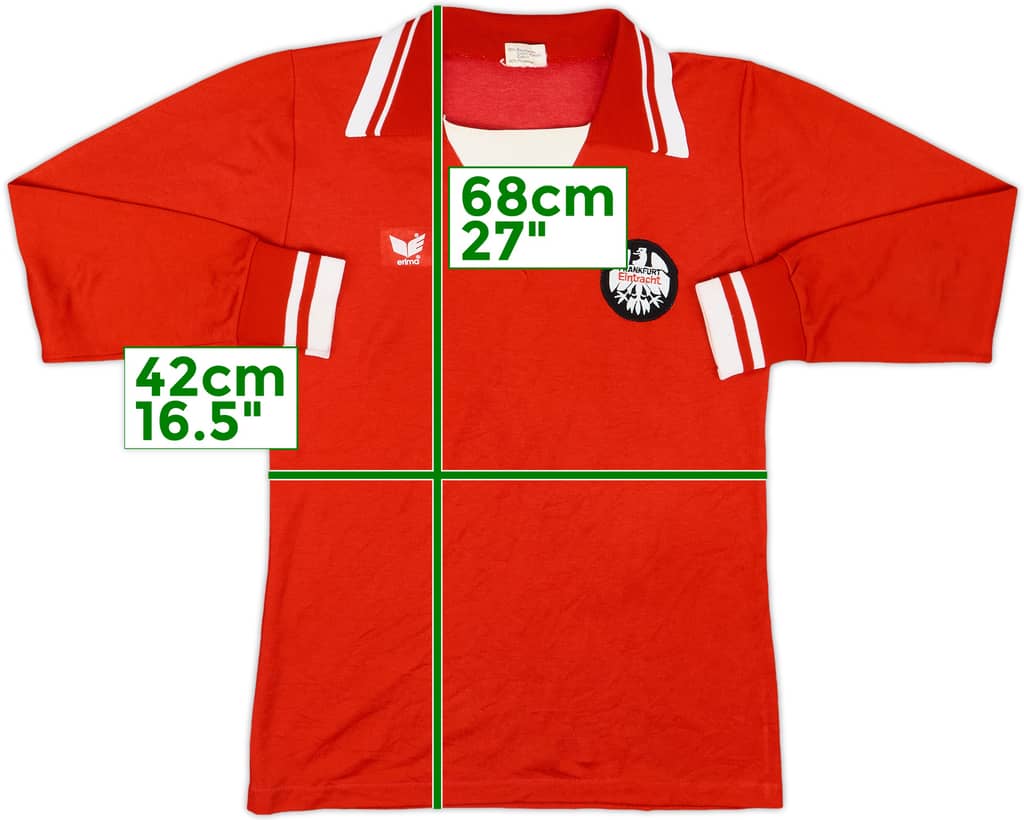 1978-79 Eintracht Frankfurt Home L/S Shirt - 9/10 - (S)