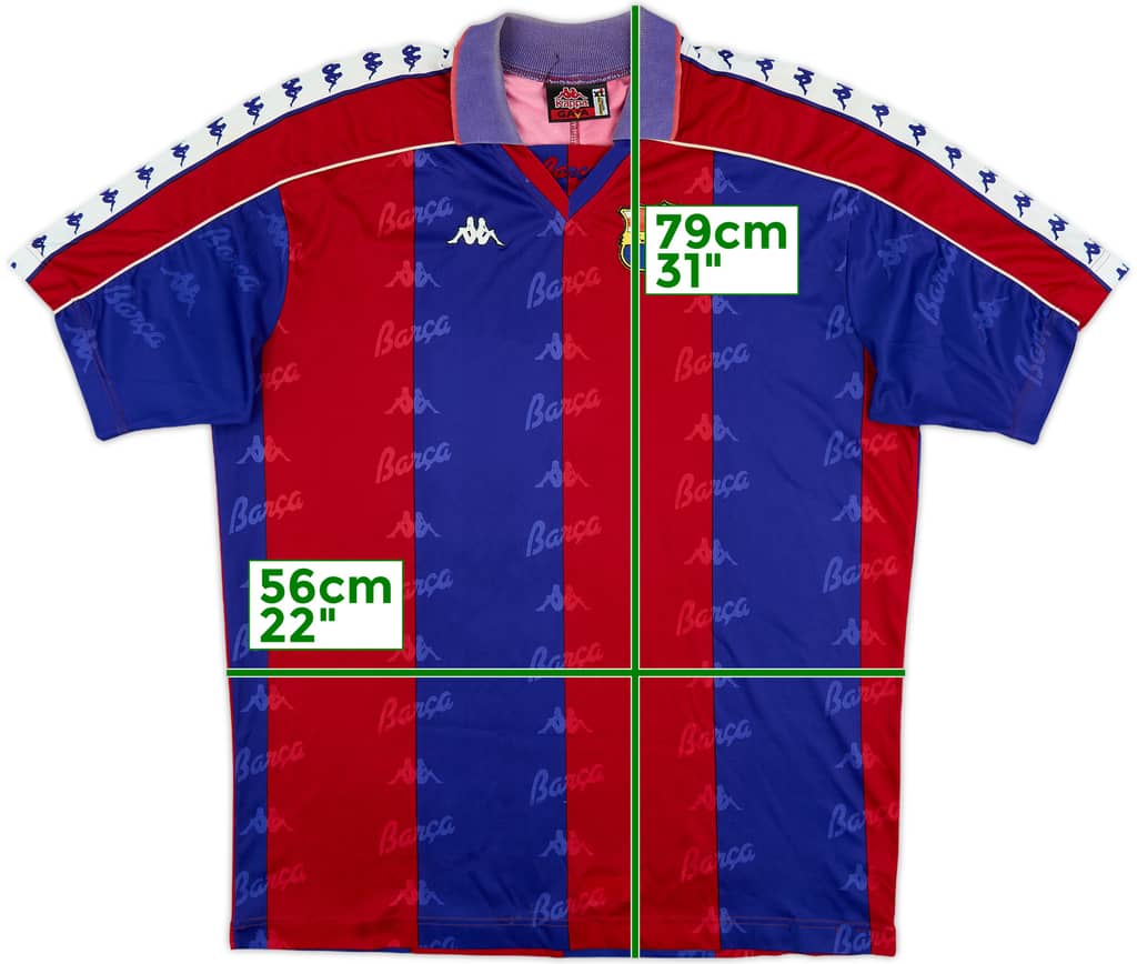 1992-95 Barcelona Home Shirt - 9/10 - (XL)
