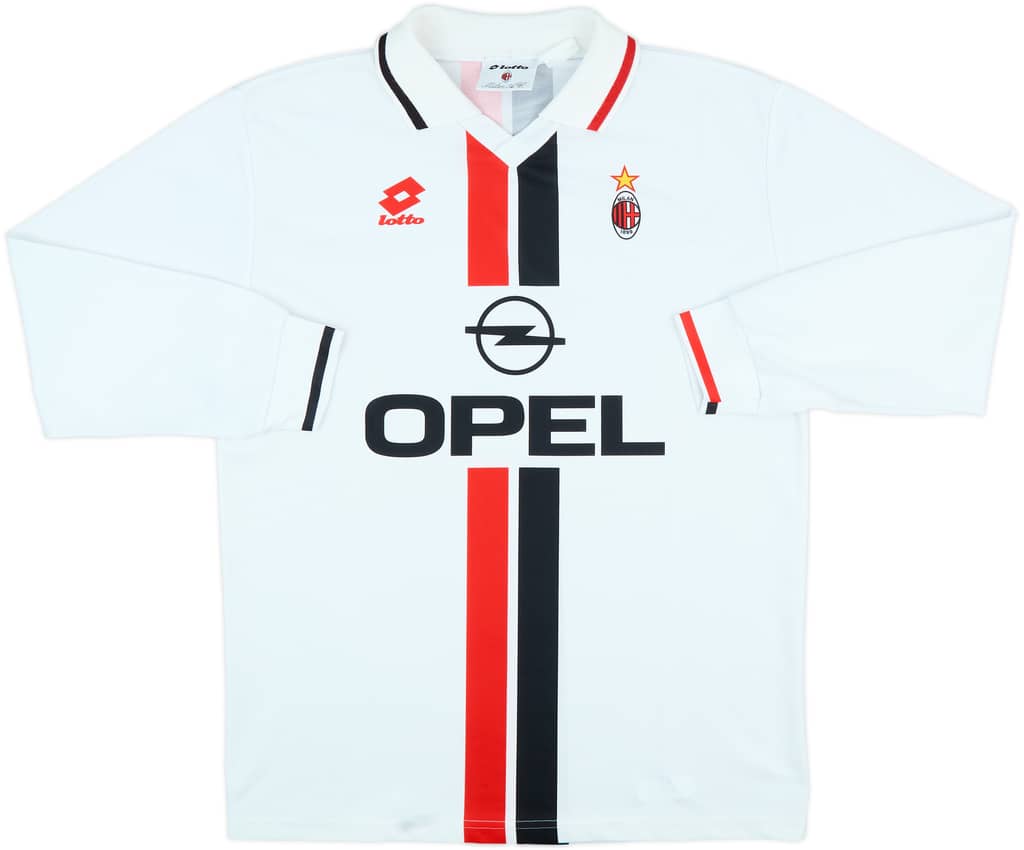 1995-96 AC Milan Away L/S Shirt - 7/10 - (L)