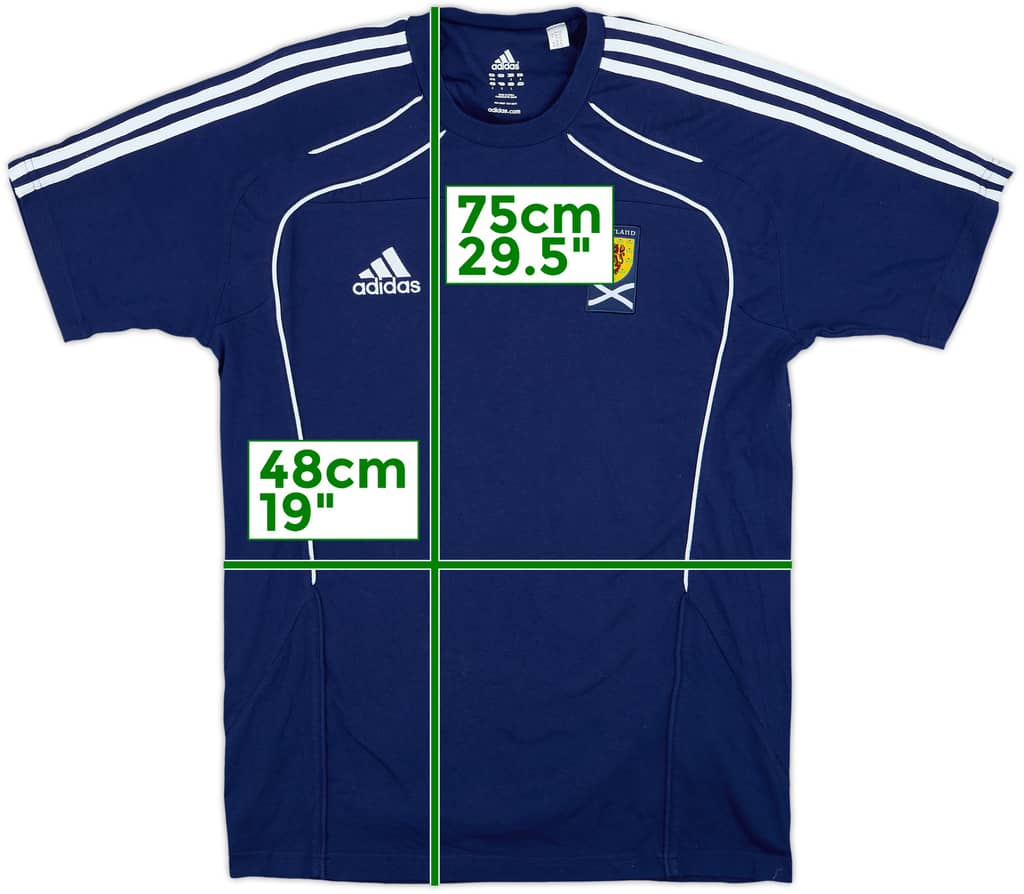 2010-11 Scotland adidas Cotton Tee - 6/10 - (M)
